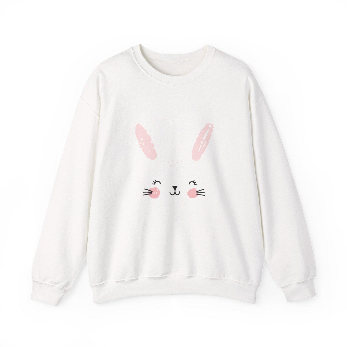 Bunny Face Crewneck Sweatshirt | Sweatshirt for girls