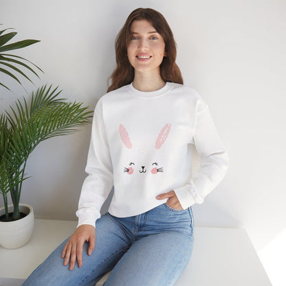 Bunny Face Crewneck Sweatshirt | Sweatshirt for girls
