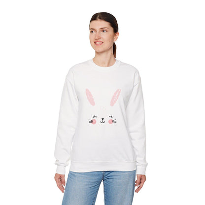 Bunny Face Crewneck Sweatshirt | Sweatshirt for girls