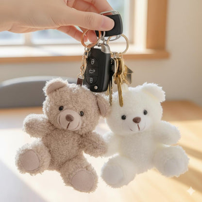 Mini Teddy Bear Keychain and panda keychain: Soft Plush Stuffed Animal Bag Charm
