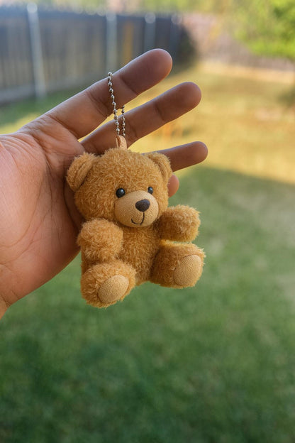 Mini Teddy Bear Keychain and panda keychain: Soft Plush Stuffed Animal Bag Charm