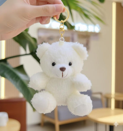 Mini Teddy Bear Keychain and panda keychain: Soft Plush Stuffed Animal Bag Charm