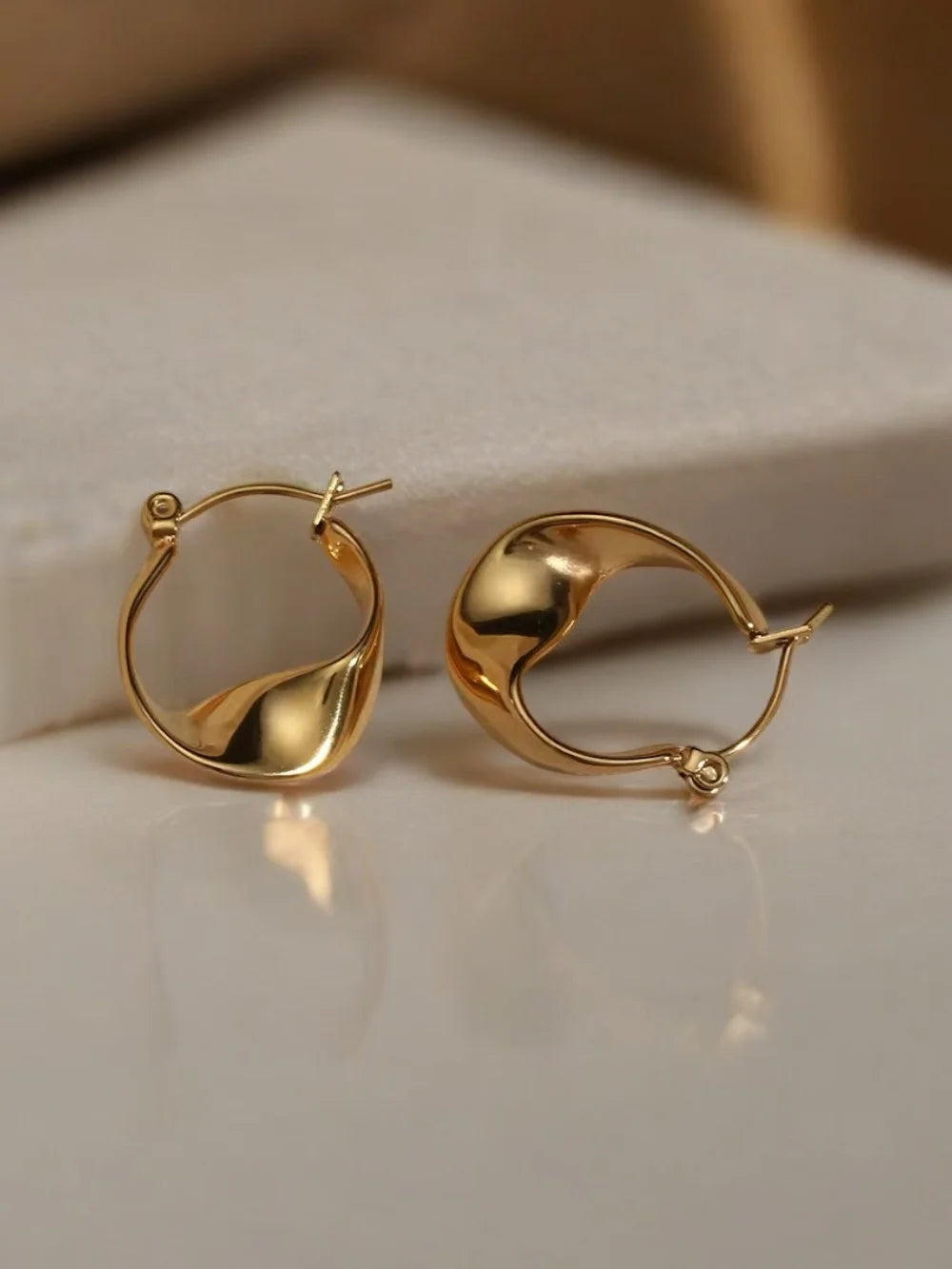 Gold Plated Small Hoop Earrings