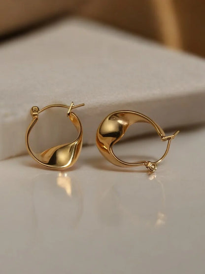 Gold Plated Small Hoop Earrings