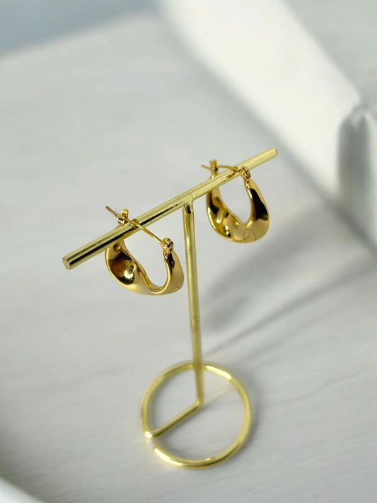 Gold Plated Small Hoop Earrings